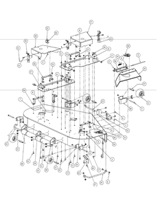 Fabricated Cutter Deck 48-Inch (Nov.2003 And Prior) Diagram and Parts List for M48-KW 53BB5DAV750-19-HP Cub Cadet Lawn Tractor